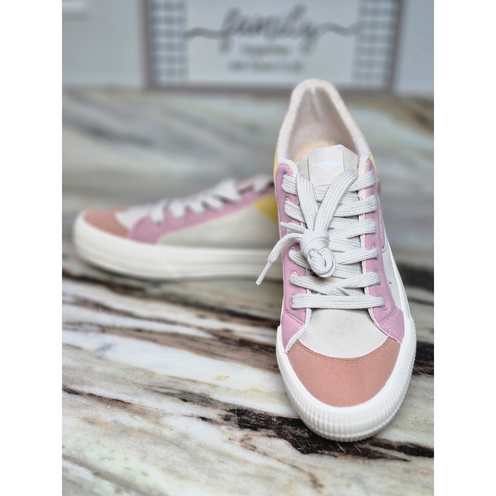 Rocket Dog Cheery Multicolor Pastel Colorblock Sneakers Womens 10 Platform